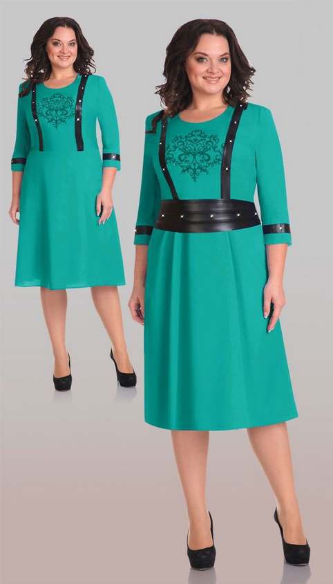 Платья для полных женщин белорусской фирмы Aira Style. Осень-зима 2015-2016