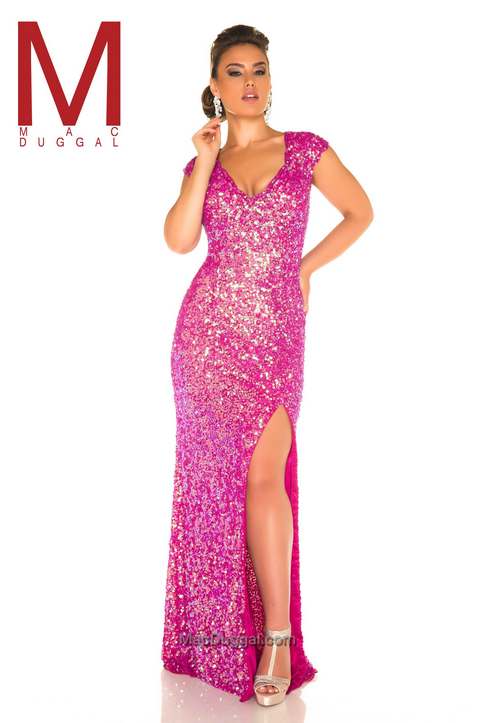 Plus Size Prom Dresses by American Brand Mac Duggal, Spring-Summer 2016