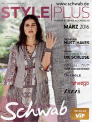 Каталог женской одежды больших размеров Style Plus немецкой компании Schwab. Весна-лето 2016