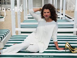 Лукбуки женской одежды больших размеров голландского бренда Yoek. Весна-лето 2016