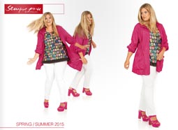 Каталог женской одежды больших размеров Sempre Piu немецкого бренда Chalou. Весна-лето 2015