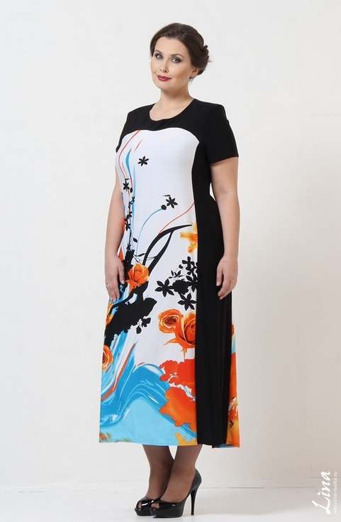 Каталог женской одежды больших размеров российской компании Lina. Весна-лето 2015