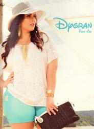 Каталог женской одежды больших размеров бразильской компании Dygran. Лето 2015