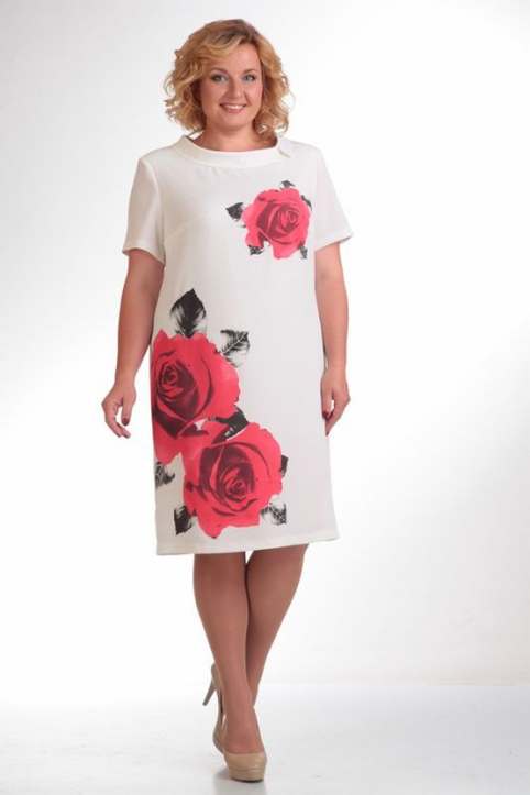 Платья для полных женщин белорусской компании Pretty. Лето 2015