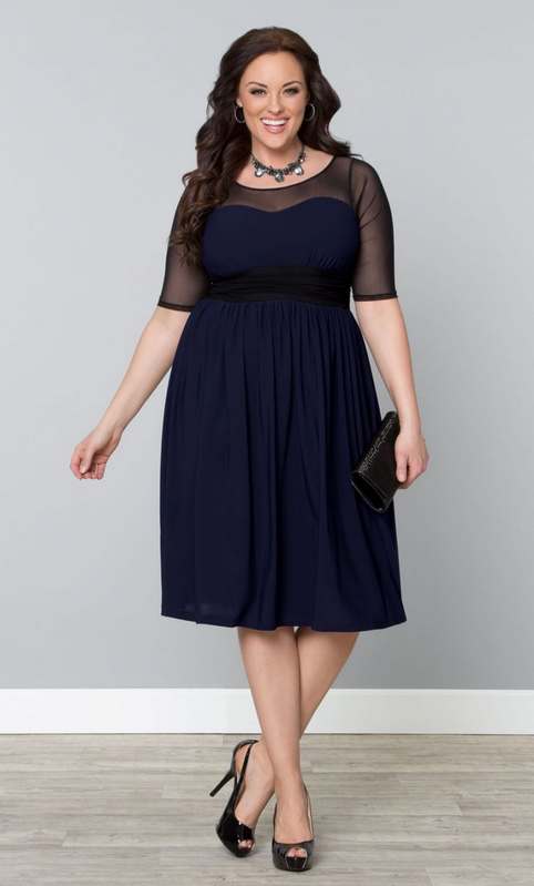 Платья для полных модниц американского бренда Kiyonna. Осень 2015
