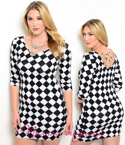 Коктейльные платья для полных девушек американского бренда Casual Plus. Осень 2015