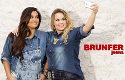 Каталог джинсовой одежды для полных модниц бразильского бренда Brunfer Jeans. Осень-зима 2015-16
