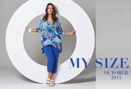 Лукбуки женской одежды больших размеров австралийского бренда My Size. Сентябрь-октябрь 2015