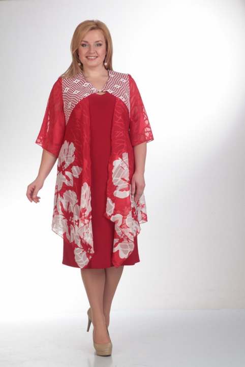 Коллекция нарядных платьев для полных женщин белоруской компании Pretty. Весна 2015