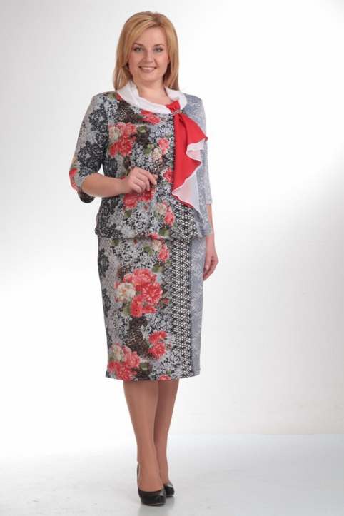 Коллекция нарядных платьев для полных женщин белоруской компании Pretty. Весна 2015