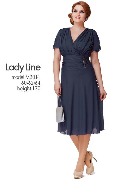 Костюмы и платья для полных модниц белорусской компании lady Line. Весна 2015