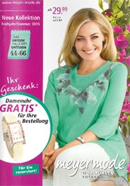 Каталог одежды больших размеров для полных женщин среднего возраста немецкой компании Meyer mode. Весна-лето 2015 №3