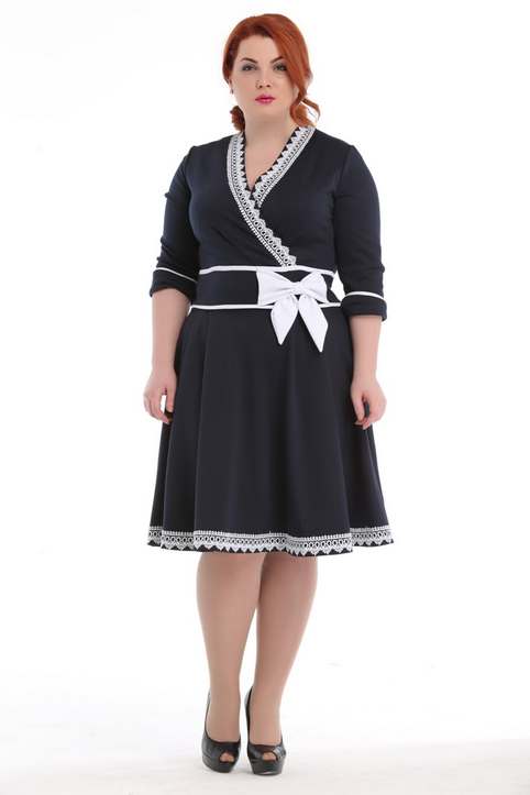 Платья и платья-двойки для полных женщин украинской компании Alpama. Лето 2015