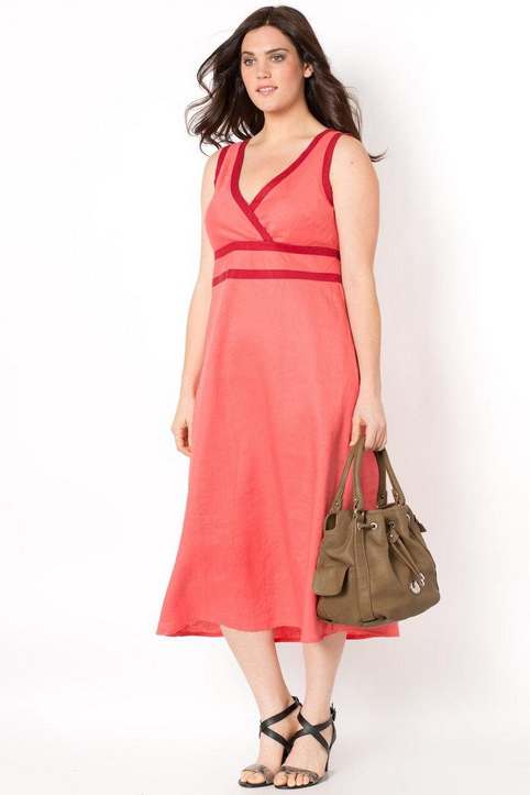 Платья и сарафаны для полных модниц Taillissime французского бренда La Redoute. Лето 2015