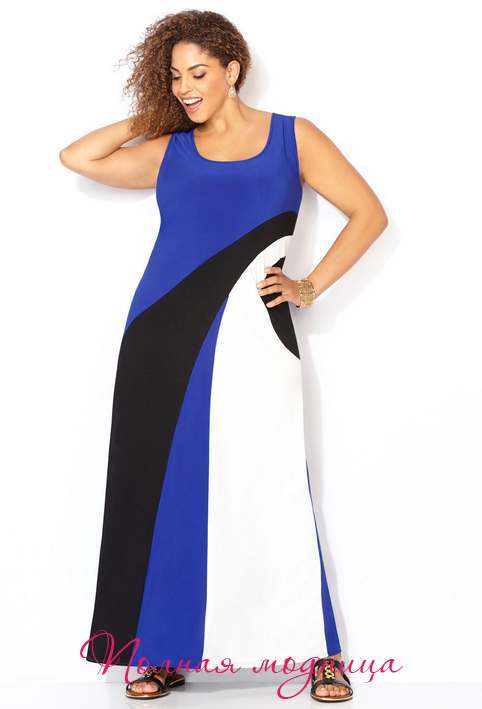 Летние платья и сарафаны для полных женщин американского бренда Avenue 2015