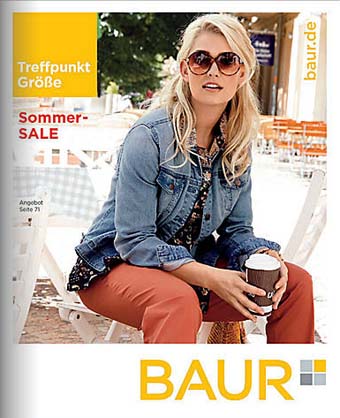 Немецкий каталог одежды для полных женщин Baur Treffpunkt Größe SSV. Лето 2015