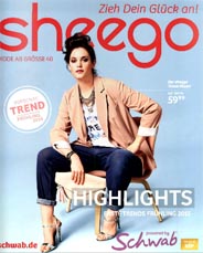 Каталог женской одежды больших размеров Sheego немецкой компании Schwab. Весна 2015