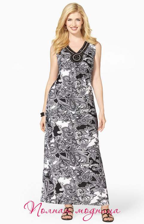 Платья для полных женщин американского бренда Catherines. Лето 2014