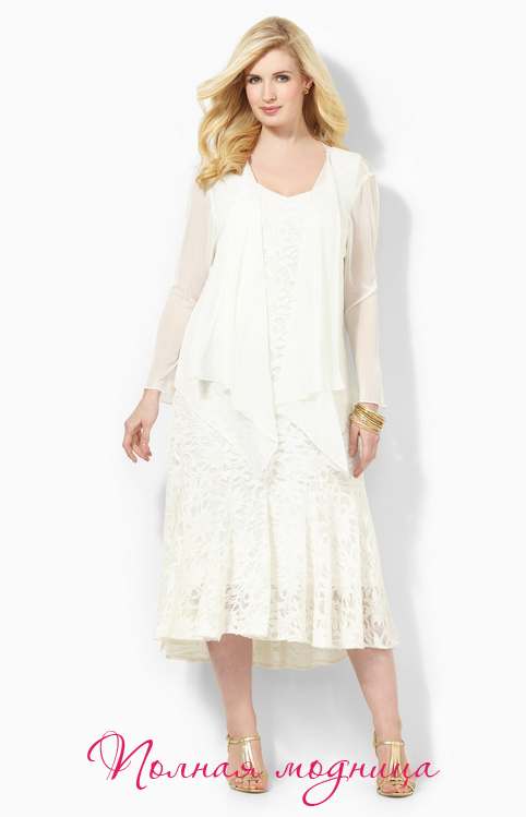 Платья для полных женщин американского бренда Catherines. Лето 2014