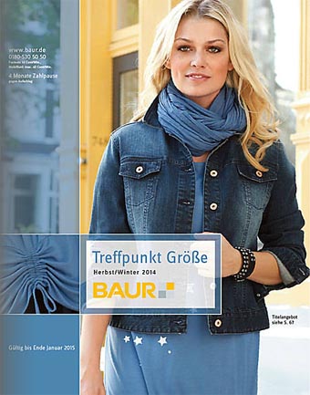 Немецкий каталог женской одежды больших размеров Baur Treffpunkt Größe. Осень-зима 2014-2015 