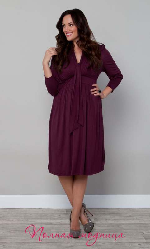 Платья для полных женщин американского бренда Kiyonna. Осень 2014
