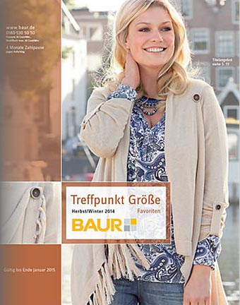 Немецкий каталог женской одежды больших размеров Baur Treffpunkt Größe Favoriten. Осень-зима 2014-2015