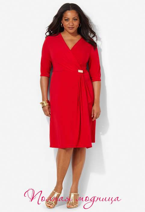 Платья для полных женщин американского бренда Catherines. Осень-зима 2014-2015