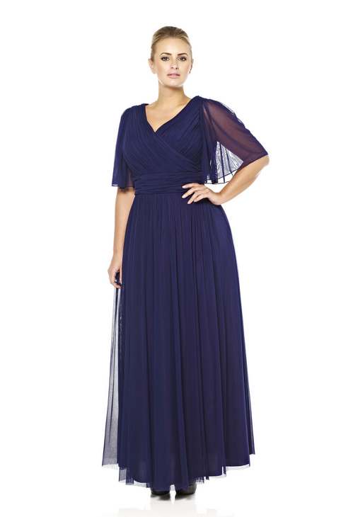 Вечерние платья для полных девушек и женщин бренда Viviana английской компании Dynasty. Осень 2014
