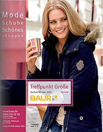 Немецкий каталог женской одежды больших размеров Baur Treffpunkt Größe Spezial. Осень-зима 2013-2014
