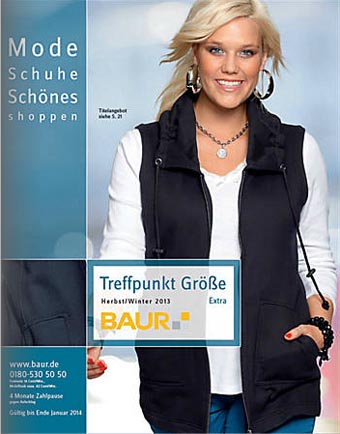Немецкий каталог одежды больших размеров Baur Treffpunkt Größe Extra. Осень-зима 2013-2014