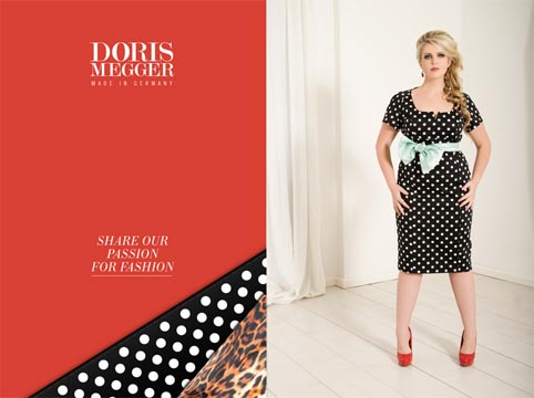 Лукбуки женской одежды больших размеров немецкой компании Doris Megger. Весна 2014 