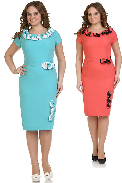 Платья для полных модниц белорусской фирмы Андрия-стиль. Весна-лето 2014