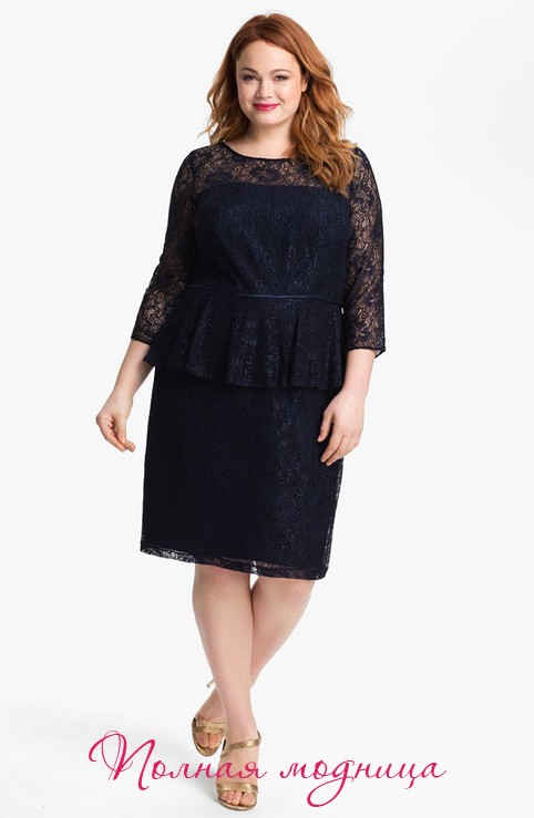 Коллекция платьев для полных женщин американского бренда Adrianna Papell. Весна-лето 2014