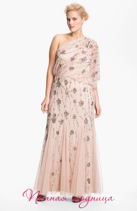 Коллекция платьев для полных женщин американского бренда Adrianna Papell. Весна-лето 2014