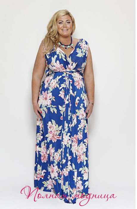 Коллекция платьев для полных женщин британского бренда Gemma Collins. Весна-лето 2014