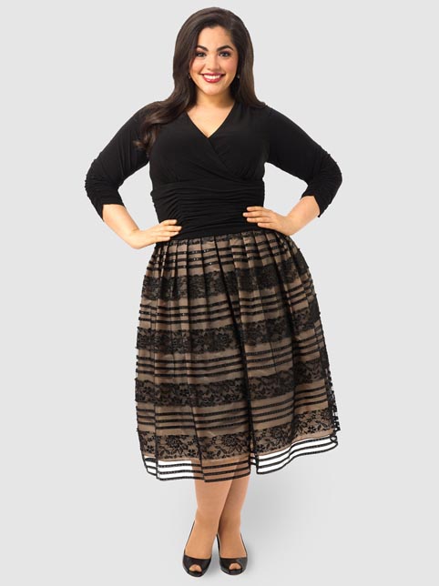 Повседневные и нарядные платья для полных женщин американского дизайнера Jessica Howard. Осень-зима 2013-2014