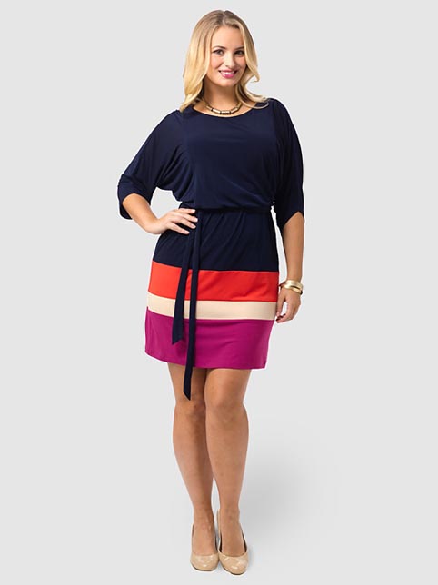Повседневные и нарядные платья для полных женщин американского дизайнера Jessica Howard. Осень-зима 2013-2014
