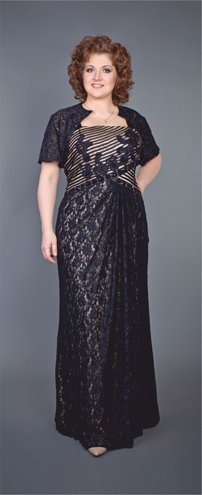 Платья для полных женщин российского бренда Ledi Sharm. Осень-зима 2013-2014