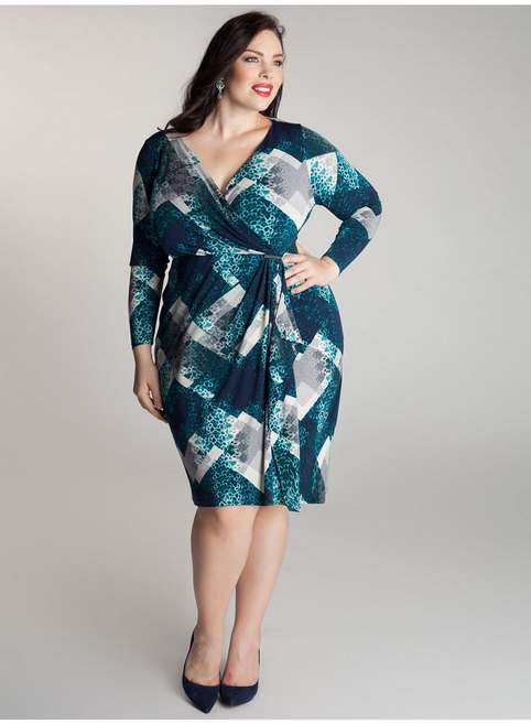 Платья для полных женщин американского бренда IGIGI. Весна 2014