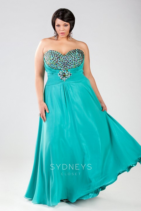 Платья для выпускного бала 2014 для полных девушек американского бренда Sydney's Closet