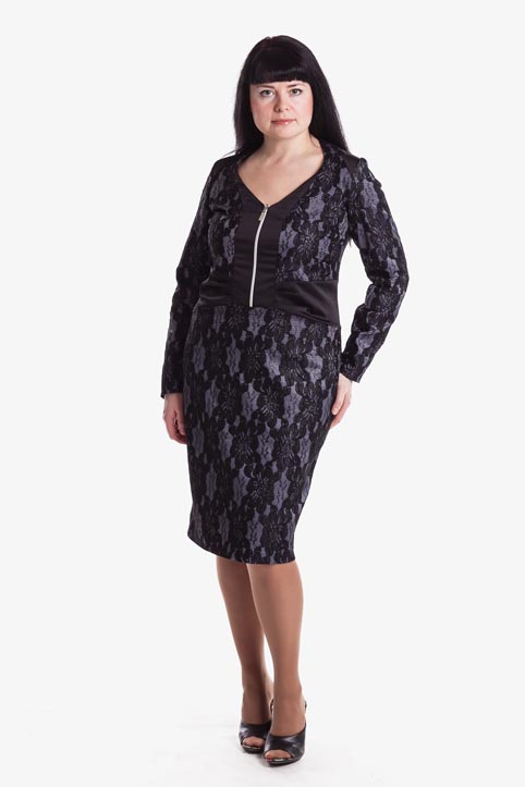 Платья для полных женщин российской фабрики Lacy. Осень-зима 2013-14