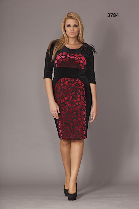 Стильные платья для полных женщин турецкого бренда Gemko. Осень-зима 2013-2014