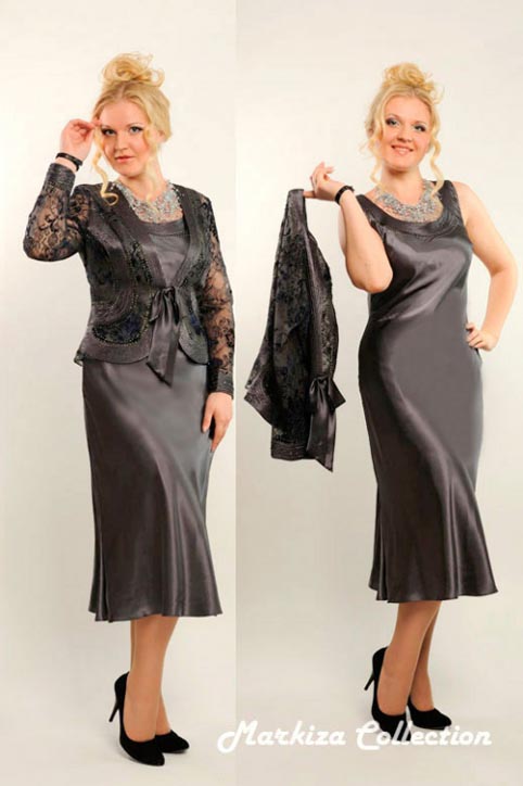 Наряднгые платья для полных дам Markiza Сollection. Осень-зима 2013-2014