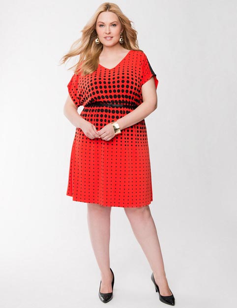 Платья для полных женщин американского бренда Lane Bryant. Осень 2013