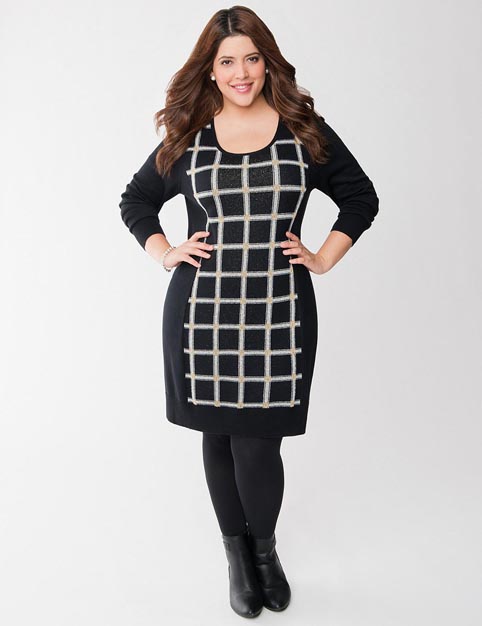 Платья для полных женщин американского бренда Lane Bryant. Осень 2013