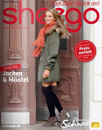 Немецкий каталог женской одежды больших размеров Sheego Herbst/Winter-Lieblinge 2013-2014