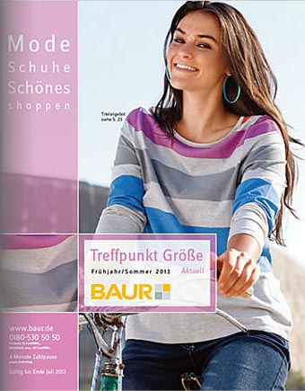 Немецкий каталог одежды больших размеров Baur Treffpunkt Größe Aktuell. Весна-лето 2013
