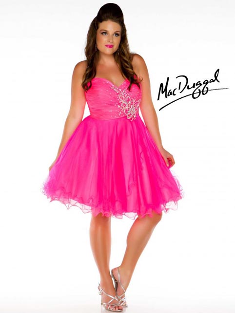 Платья для выпускного бала для полных девушек от Mac Duggal 2013
