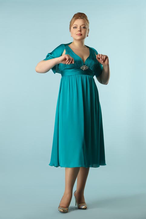 Нарядные платья для полных модниц от Tetra bell 2012 