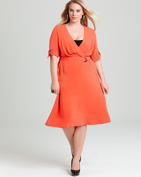 Платья для полных женщин от ведущих американских дизайнеров. Осень 2012 